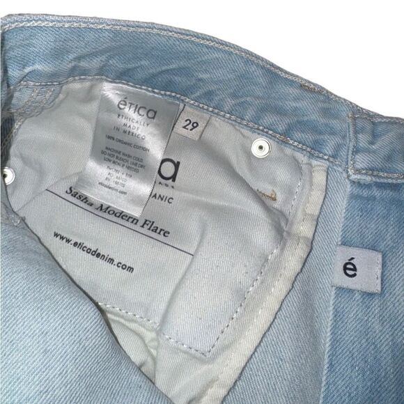 NWT Women's Etica Sasha Modern Flare Denim Jeans In Sea Breeze Size 29 - Picture 9 of 9